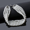 2021 Jewelry Multi Layer Chains Imitation Pearl Necklaces For Women Party Wedding Bride Necklace Collar Choker brincos