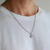 2021 Simple Yin Yang Pendant Necklace Men Stainless Steel Link Chain Men Necklace Jewelry Gift