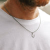 2021 Simple Yin Yang Pendant Necklace Men Stainless Steel Link Chain Men Necklace Jewelry Gift