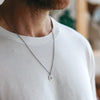 2021 Simple Yin Yang Pendant Necklace Men Stainless Steel Link Chain Men Necklace Jewelry Gift