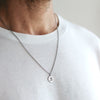 2021 Simple Yin Yang Pendant Necklace Men Stainless Steel Link Chain Men Necklace Jewelry Gift