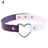 2021  PU Leather Heart Choker Necklace Women Chocker Necklaces Punk Statement Jewelry Collier Wedding Bride Jewelry Gift