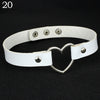 2021  PU Leather Heart Choker Necklace Women Chocker Necklaces Punk Statement Jewelry Collier Wedding Bride Jewelry Gift