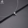 2021  Transparent Fishing Line Necklaces Rhinestone Invisible Chain Necklace Women Choker Necklaces Pendants on Line Neck