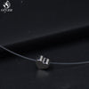 2021  Transparent Fishing Line Necklaces Rhinestone Invisible Chain Necklace Women Choker Necklaces Pendants on Line Neck