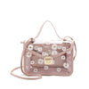 2022 Women Transparent Daisy Pattern Shoulder Bag Hardware Chain Strap Color Block Messenger Handbag Composite Tote