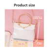 2022 Women Transparent  Pattern Shoulder Bag Hardware Chain Strap Color Block Messenger Handbag Composite Tote