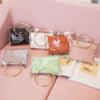 2022 Women Transparent  Pattern Shoulder Bag Hardware Chain Strap Color Block Messenger Handbag Composite Tote