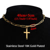 2021 Gold Color Stainless Steel Choker Chain Necklace Punk Clavicle Short Neck Chain Pendant Necklace For Women Jewelry