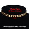 2021 Gold Color Stainless Steel Choker Chain Necklace Punk Clavicle Short Neck Chain Pendant Necklace For Women Jewelry