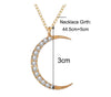 2021 Golden Star Pendant Necklace Women's Moon Sun Necklace Jewelry Ladies Simple Pentagram Gift