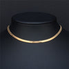 2021 High Quality Clavicle Blade Statement Women Gold Silver Color Stainless Steel Snake Choker Necklace Chain Jewelry