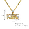 2021 Hip Hop Jewelry Gold Long Chain Necklaces Women Men Statement Letter Eagle Prayer Gesture Map Pendant Necklace