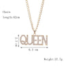 2021 Hip Hop Jewelry Gold Long Chain Necklaces Women Men Statement Letter Eagle Prayer Gesture Map Pendant Necklace