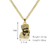 2021 Hip Hop Jewelry Gold Long Chain Necklaces Women Men Statement Letter Eagle Prayer Gesture Map Pendant Necklace