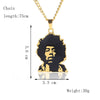 2021 Hip Hop Jewelry Gold Long Chain Necklaces Women Men Statement Letter Eagle Prayer Gesture Map Pendant Necklace