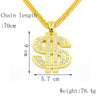 2021 Hip Hop Jewelry Gold Long Chain Necklaces Women Men Statement Letter Eagle Prayer Gesture Map Pendant Necklace