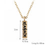 2021 Hip Hop Jewelry Gold Long Chain Necklaces Women Men Statement Letter Eagle Prayer Gesture Map Pendant Necklace