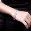 2022 925 Stamp Silver Color Bracelet Hook Five Heart Fine Jewelry Accessories Silver Charm Bracelets for Women Christmas
