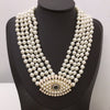 2021 Brand Jewelry Women Vintage Pearls Chain Big Eyes Pendants Pearls Chain Necklace Party Fine Jewelry