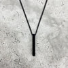 2021 Rectangle Men Pendant Necklace Classic Stainless Steel Cuban Chain Necklace For Men Jewelry Gift