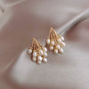2022 Jewelry Hedgehog Shape Copper Freshwater Pearl Earrings Elegant Party Party Earrings for women