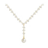 2022 Jewelry  White Crystal Necklace Elegant White Pearl Pendant Prom Party Necklace for women