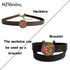 2021 Summer Avatar The Last Airbender Glass Dome Leather Choker Necklace Kingdom Necklace