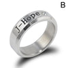 2020  Jimin  Jewelry Ring Men Titanium Steel Letters Rings For Women Ring Titanium Steel Crystals Ornaments Gift
