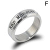 2020  Jimin  Jewelry Ring Men Titanium Steel Letters Rings For Women Ring Titanium Steel Crystals Ornaments Gift