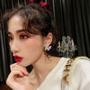 2022 Korea Jewelry  Micro Set Zircon Earrings Elegant Green Crystal Butterfly Prom Earring for wome