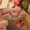 2022 Korea Jewelry  Micro Set Zircon Earrings Elegant Green Crystal Butterfly Prom Earring for wome