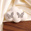2022 Korea Jewelry  Micro Set Zircon Earrings Elegant Green Crystal Butterfly Prom Earring for wome