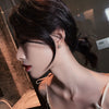 2022 Korea Jewelry Personality Asymmetry Star Moon Earrings Shiny Crystal Ball Party Earrings for women