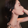 2022 Korea Jewelry Personality Asymmetry Star Moon Earrings Shiny Crystal Ball Party Earrings for women