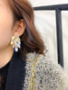 2022 Korea Jewelry Shiny Handmade Zircon Earrings  Leaf Party Party Earrings for women