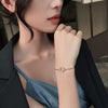 2022 Korea Selling Jewelry  Delicate Zircon Bracelet Geometric Round Adjustable Chain Bracelet for women