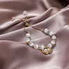 2022 Korea Selling Jewelry High-end Natural Opal Beads Beaded Copper Inlaid Zircon Shell Pearl Female Bracelet