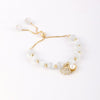 2022 Korea Selling Jewelry High-end Natural Opal Beads Beaded Copper Inlaid Zircon Shell Pearl Female Bracelet