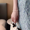 2022 Korea Selling Jewelry Simple White Natural Freshwater Pearl Bracelet Women's Daily Wild Bracelet