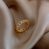 2022 Korea Design Jewelry Exquisite Copper Inlaid Zircon Star Moon Opening Adjustable Female Index Finger Ring