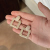 2022 Korean Design Jewelry Vintage Full Pearl Several Elegant Female Earrings