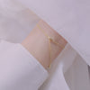 2022 Korean jewelry high-quality square copper inlaid zircon green simple gold female bracelet