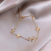 2022 Korean design jewelry chain copper inlaid zircon delicate butterfly bracelet elegant female bracelet