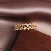 2022 Korean design jewelry exquisite copper inlaid zircon hollow pearl simple round opening female ring