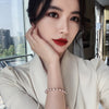 2022 Korean design jewelry  natural baroque freshwater pearl beads adjustable elegant female bracelet