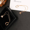 2022 Long Multi-Layer Chain Tassel Pendant Earrings With Double Ear Piercing CZ Zircon Butterfly Female Earring Party Jewelry