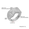 2022  3D Star Rings Full Cubic Zirconia Ring Jewelry For Men And Women Gold Silver Color Ring Jewelry Accessories