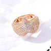 2022  3D Star Rings Full Cubic Zirconia Ring Jewelry For Men And Women Gold Silver Color Ring Jewelry Accessories