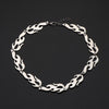 2021 Men's Overbearing Flame Necklace Simple European American Hip Hop Steel color Alloy Chain Necklace Accessories Gift